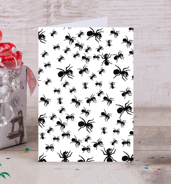 Открытка с притом The Prodigy Ant цвета Белый Открытка с изображением The Prodigy Ant цвета Белый