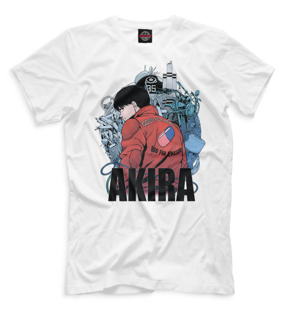 Мужская футболка с изображением Akira цвета Белый