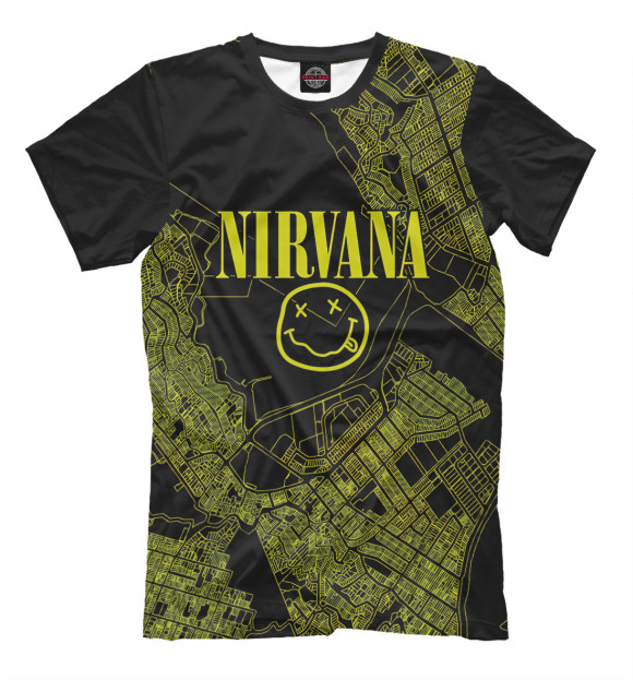 Футболка для мальчиков с изображением Nirvana цвета Белый
