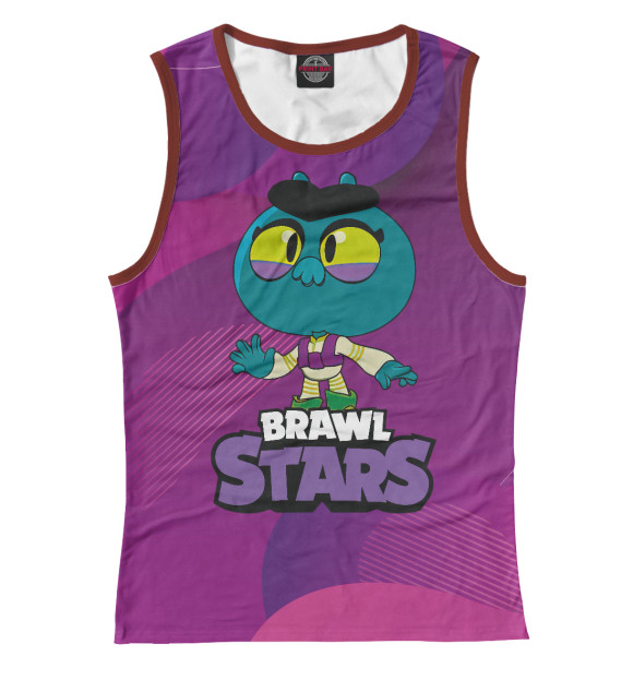 Майка для девочки с изображением BrawlStars Eve Ева цвета Белый