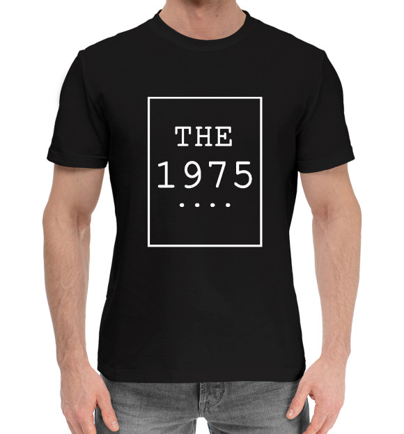 Мужская хлопковая футболка с изображением The 1975 цвета Черный