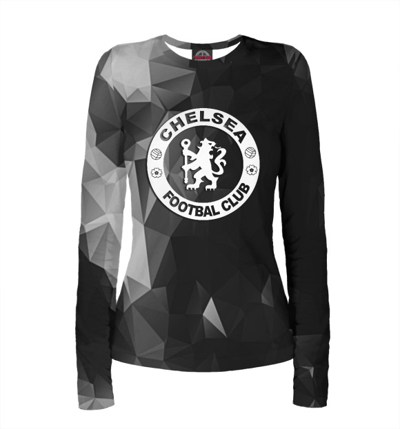 Женский лонгслив с изображением Chelsea Metal цвета Белый