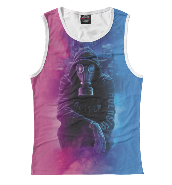 Майка для девочки с изображением Smog цвета Белый