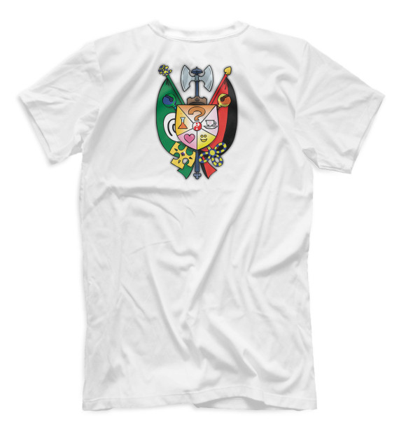 Мужская футболка с притом Николь цвета Белый Мужская футболка с изображением Николь цвета Белый