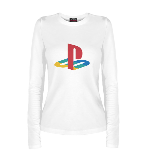 Женский лонгслив с изображением Sony PlayStation цвета Белый