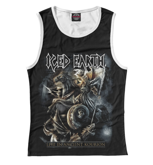 Майка для девочки с изображением Icedearth цвета Белый