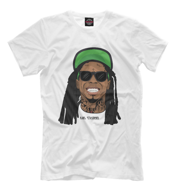 Футболка для мальчиков с изображением Lil Wayne цвета Белый
