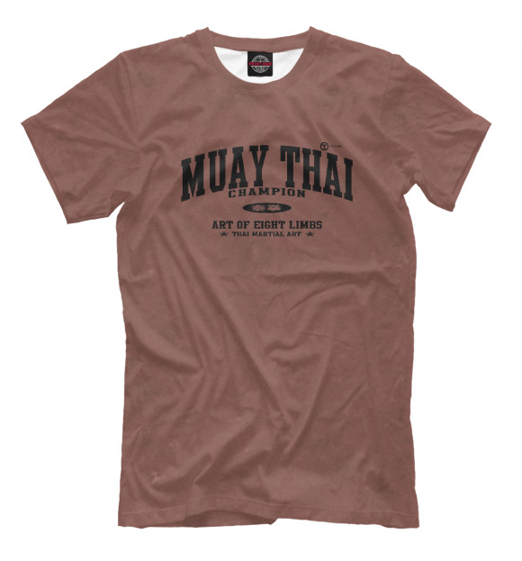 Мужская футболка с изображением Muay Thai цвета Белый