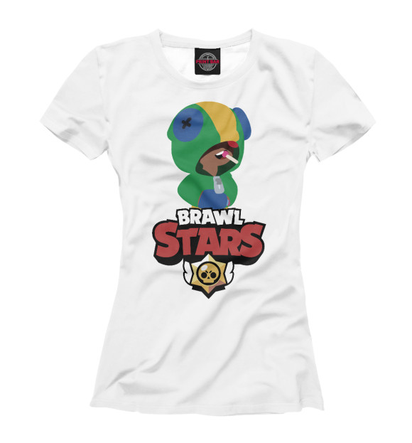 Женская футболка с изображением Brawl Stars цвета Белый
