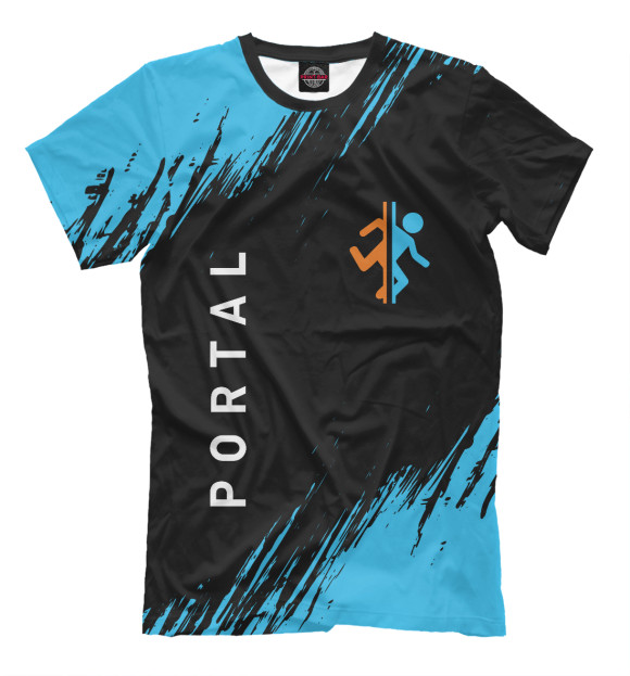 Футболка для мальчиков с изображением Portal / Портал цвета Белый