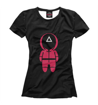 Женская футболка Треугольник охранник