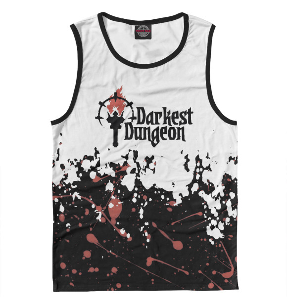 Майка для мальчика с притом Darkest Dungeon цвета Белый Майка для мальчика с изображением Darkest Dungeon цвета Белый