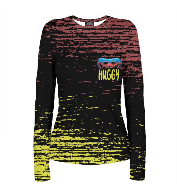 Женский лонгслив с изображением Poppy Playtime цвета Белый