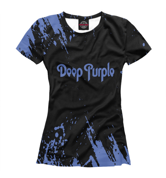 Футболка для девочек с изображением Deep purple цвета Белый