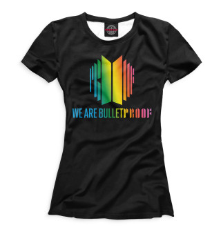 Женская футболка bulletproof черный
