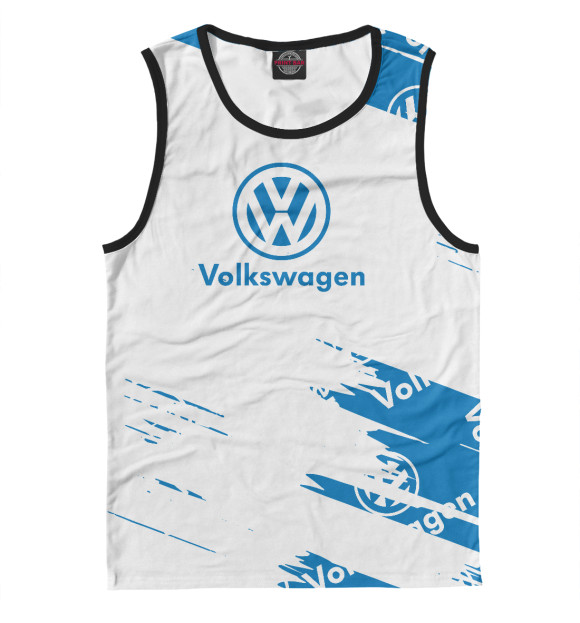 Майка для мальчика с изображением Volkswagen цвета Белый