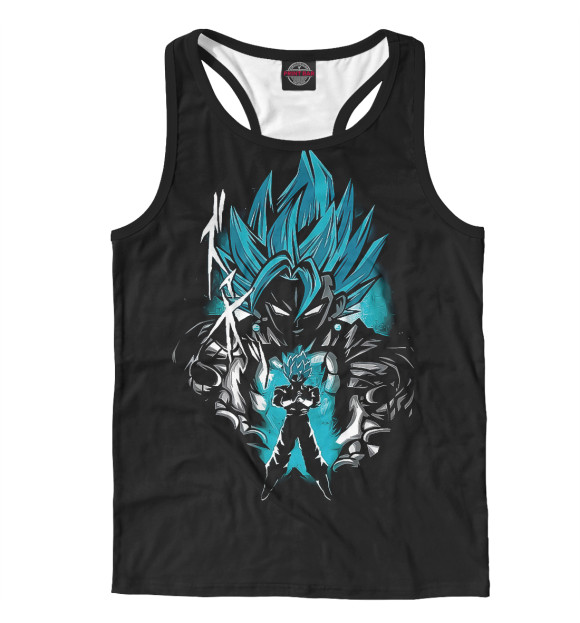 Мужская майка-борцовка с изображением Dragon Ball цвета Белый