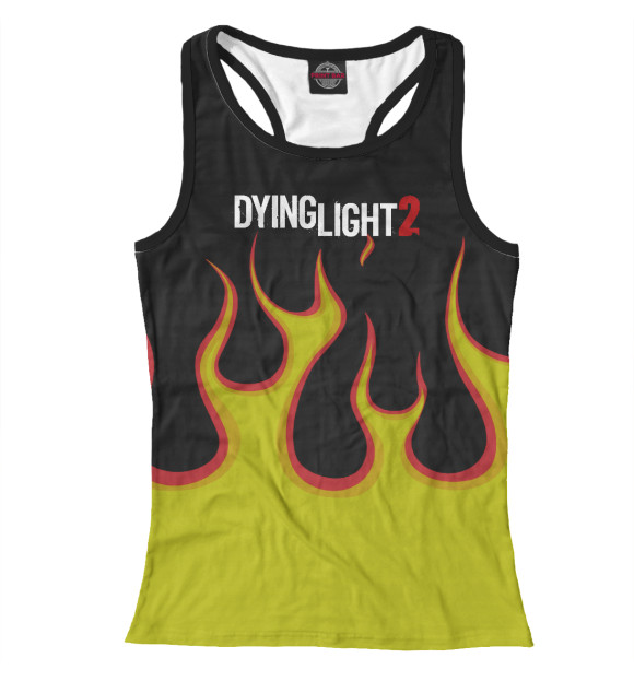 Женская майка-борцовка с изображением Dying Light 2 цвета Белый