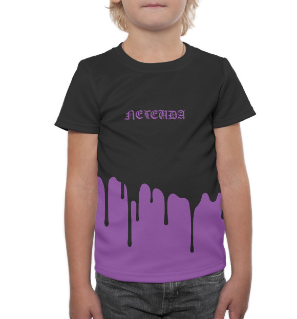 Футболка для мальчиков с изображением Легенда цвета Белый