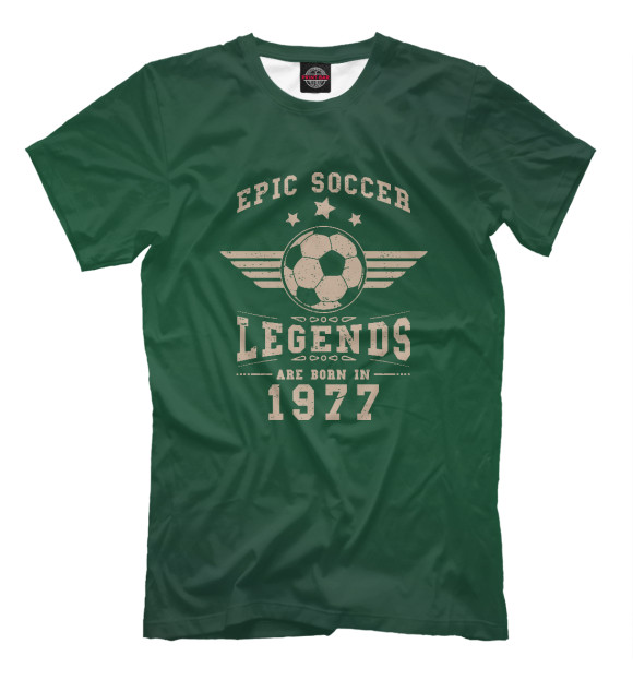 Футболка для мальчиков с изображением Soccer Legends 1977 цвета Белый