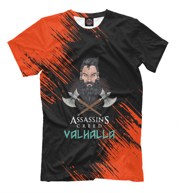 Футболка для мальчиков с изображением Assassins Creed Valhalla цвета Белый