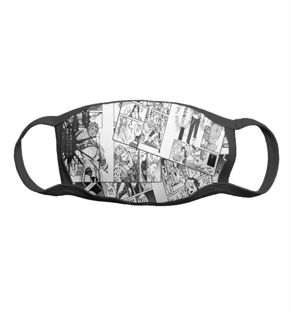 Маска тканевая с притом Комикс аниме цвета Белый Маска тканевая с изображением Комикс аниме цвета Белый