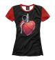 Женская футболка Осколочное сердце