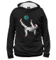 Женское худи Space Astronaut Soccer