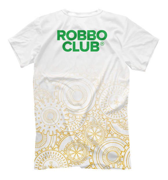 Мужская футболка с изображением Роббо клуб цвета Белый