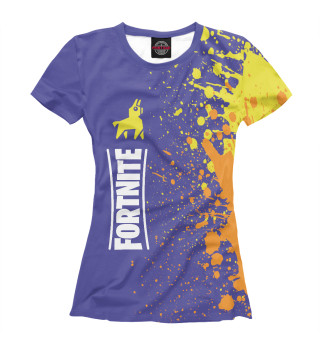 Женская футболка Фортнайт - Лама - Краски