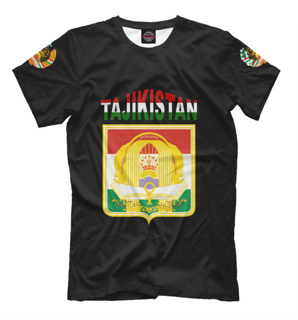 Футболка для мальчиков с изображением Tajikistan цвета Белый