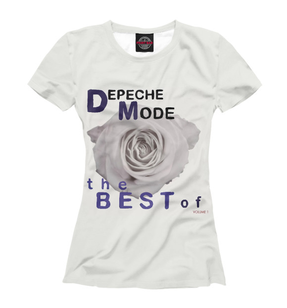 Женская футболка с изображением Depeche Mode цвета Белый