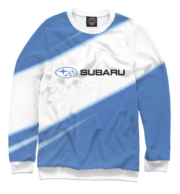 Свитшот для девочек с изображением Subaru / Субару цвета Белый