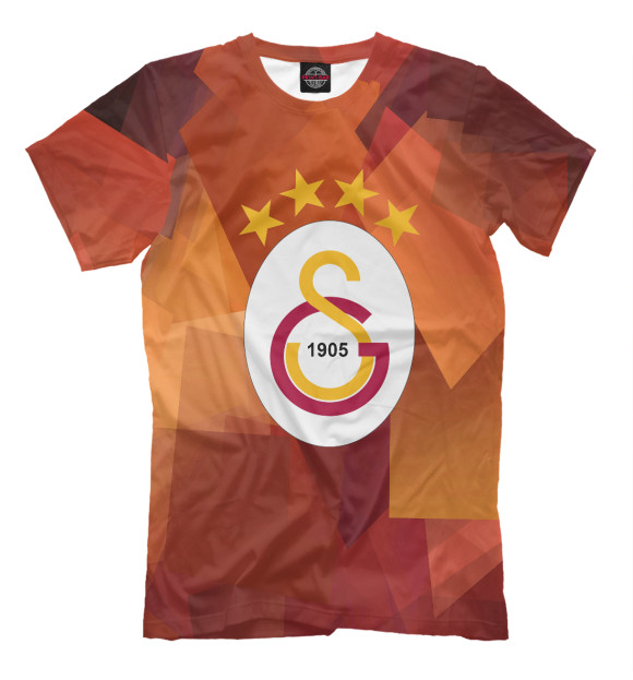 Мужская футболка с изображением Galatasaray цвета Белый