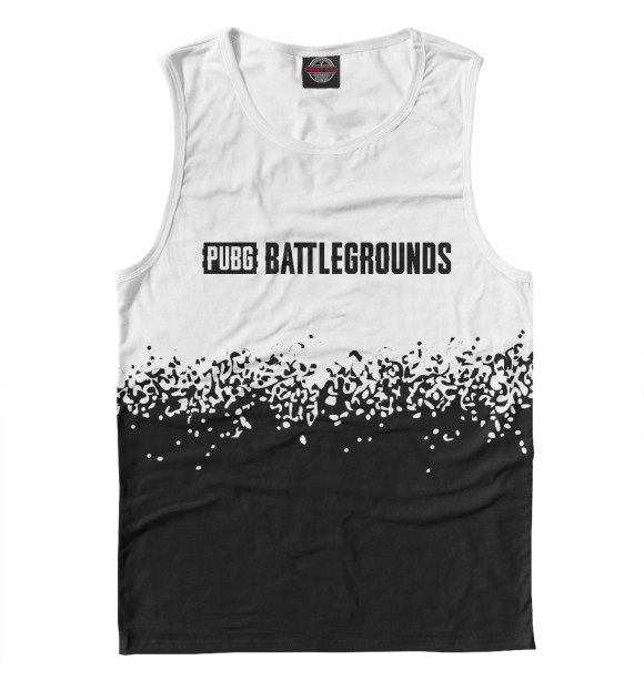 Майка для мальчика с изображением PUBG: Battlegrounds - Paint цвета Белый