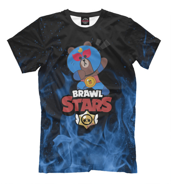 Мужская футболка с изображением Brawl Stars цвета Белый