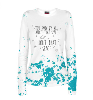 Женский лонгслив All About That Space