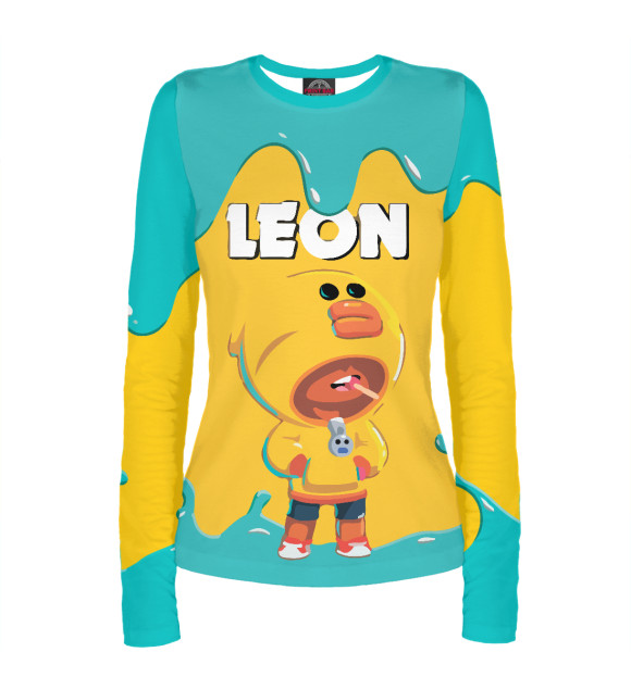 Женский лонгслив с изображением Brawl Stars цвета Белый