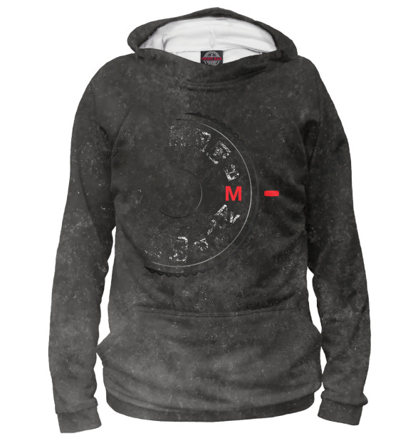 Женское худи с изображением Shoot manual (distressed) цвета Белый