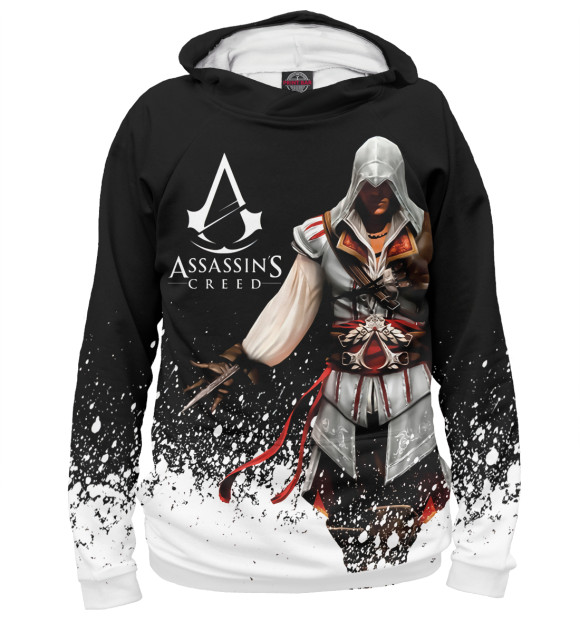 Женское худи с изображением ASSASSIN'S CREED цвета Белый