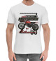 Мужская хлопковая футболка Мотоцикл