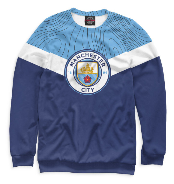 Женский свитшот с изображением Manchester City цвета Белый