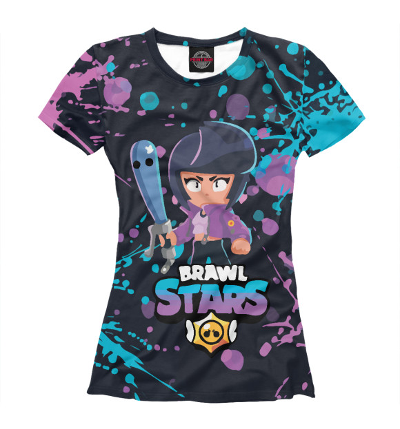 Женская футболка с изображением Brawl Stars цвета Белый