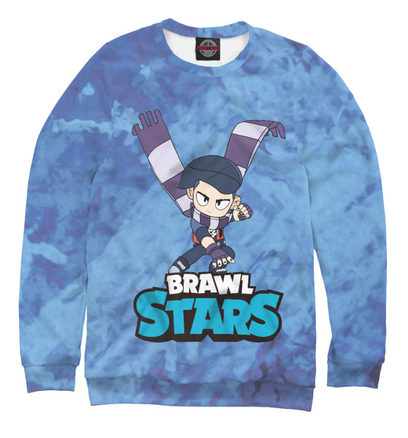 Женский свитшот с изображением Edgar Эдгар  Brawl Stars цвета Белый