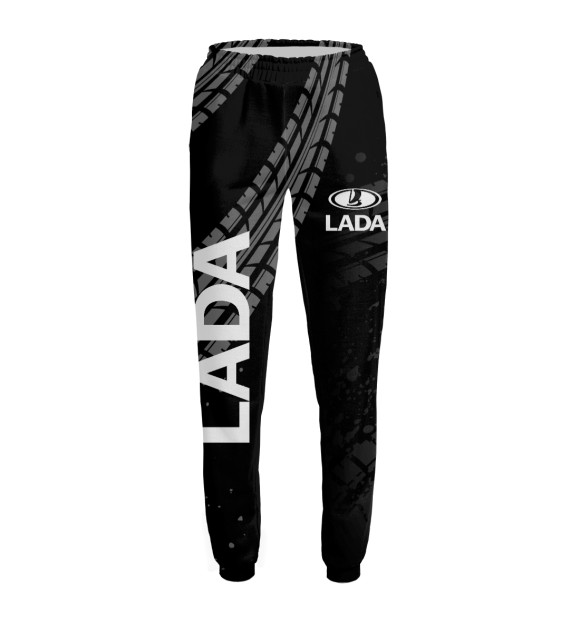 Женские спортивные штаны с изображением LADA цвета Белый