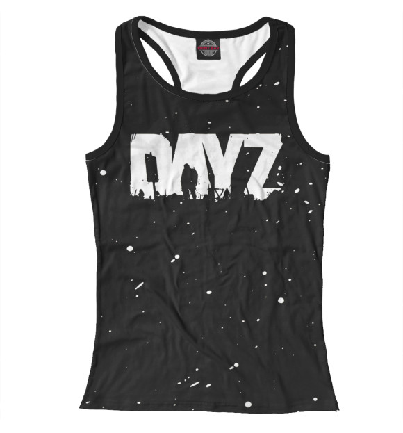 Женская майка-борцовка с изображением DayZ цвета Белый