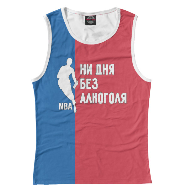 Майка для девочки с изображением Ни дня Без Алкоголя (NBA ) цвета Белый