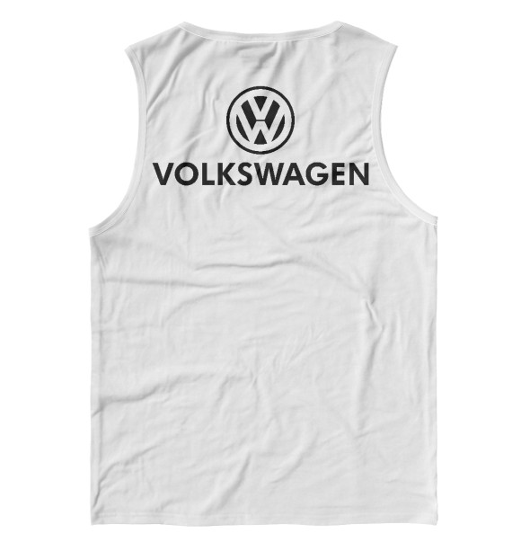 Майка для мальчика с изображением Volkswagen цвета Белый