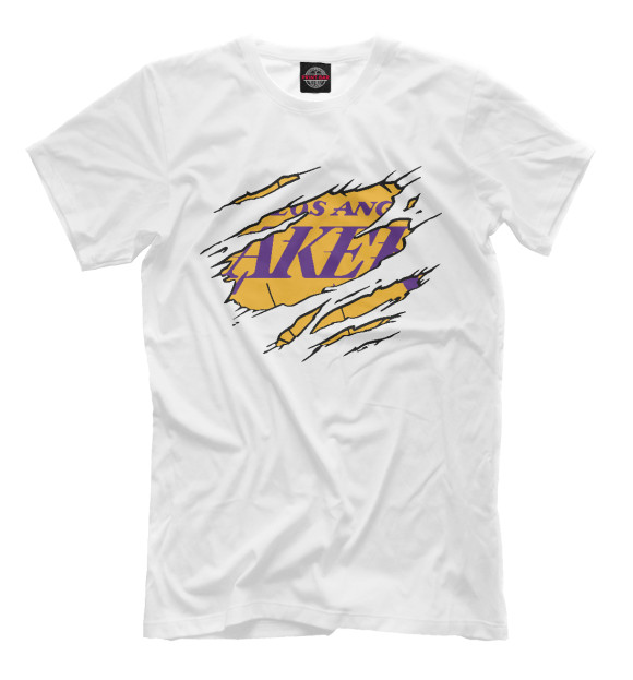 Футболка для мальчиков с изображением LA Lakers цвета Белый