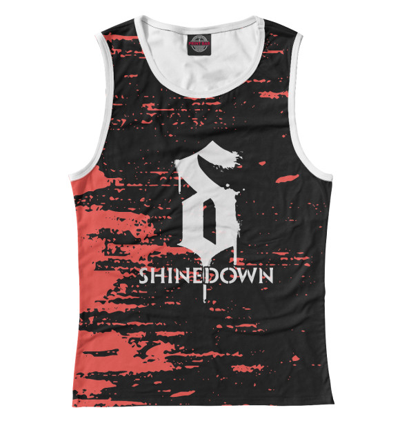 Майка для девочки с изображением Shinedown цвета Белый